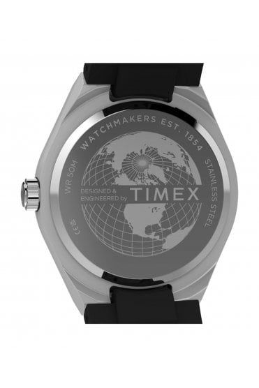 Timex Q Continental GMT 39mm Synthetic Rubber Watch TW2Y24900