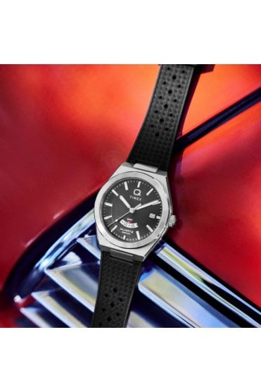Timex Q Continental GMT 39mm Synthetic Rubber Watch TW2Y24900