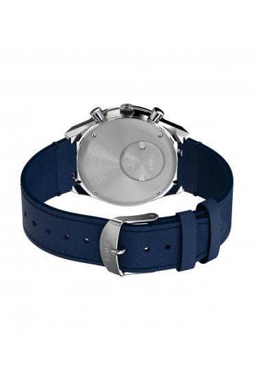 Timex Q Gents Chronograph 40mm Leather Strap Watch TW2Y36100