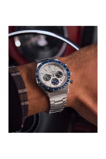 Timex Q Gents Chronograph 40mm Stainless Steel Bracelet Watch TW2Y36200