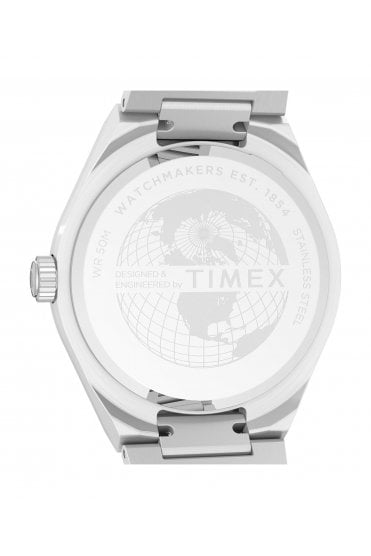 Timex Q Gents Continental Day/Date 39mm Stainless Steel Bracelet Watch TW2Y25000