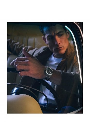 Timex Q Gents Continental Day/Date 39mm Stainless Steel Bracelet Watch TW2Y25000