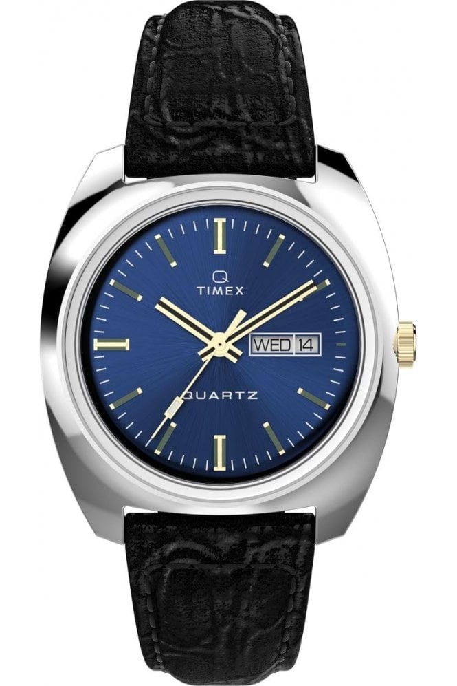 Timex  Q Gents Leather Strap Watch TW2W44800