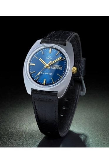 Timex Q Gents Leather Strap Watch TW2W44800