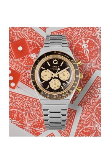 Timex Q Mens Retro Chronograph 40mm Watch TW2W64200