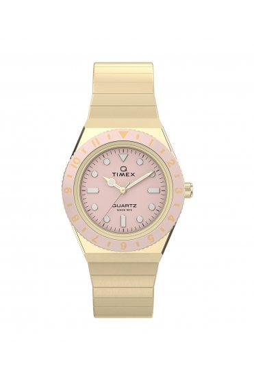 Timex Q Mini 30mm Stainless Steel Expansion Band Watch TW2Y57400