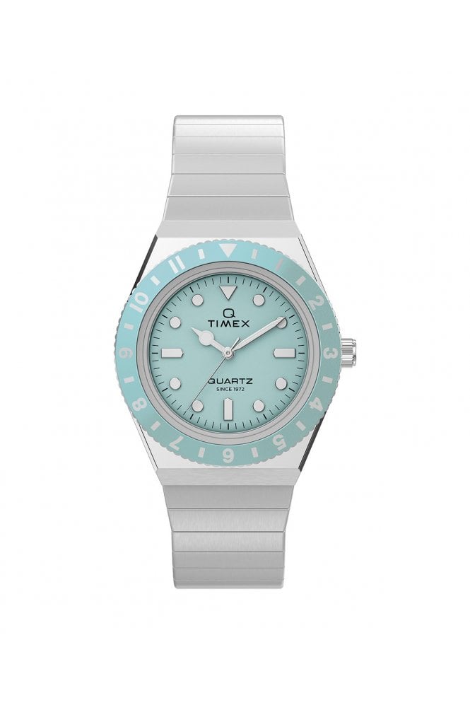 Timex  Q Mini 30mm Stainless Steel Expansion Band Watch TW2Y77300