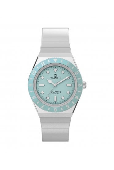 Timex Q Mini 30mm Stainless Steel Expansion Band Watch TW2Y77300