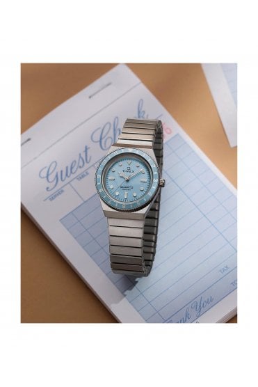 Timex Q Mini 30mm Stainless Steel Expansion Band Watch TW2Y77300