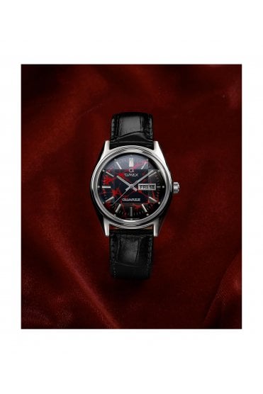 Timex Q Red Vega 1978 Reissue 38mm Leather Strap Watch TW2Y55700