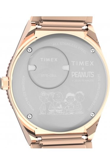 Timex Q x Peanuts In Bloom 36mm 5ATM Watch TW2W83800