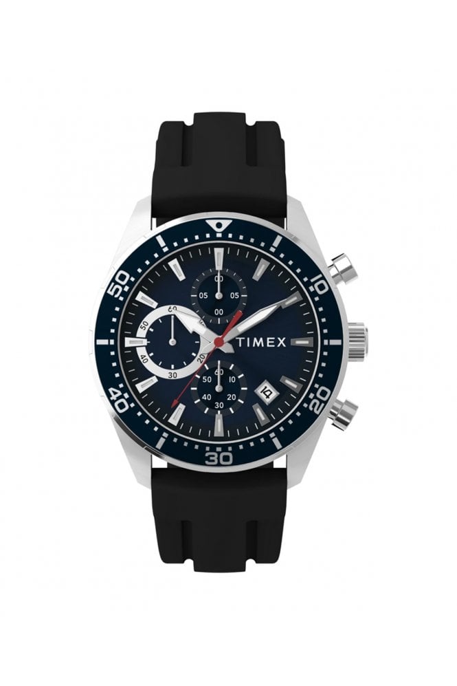 Timex  Ridgefield Chronograph 42mm Silicone Strap Watch TW2Y62300