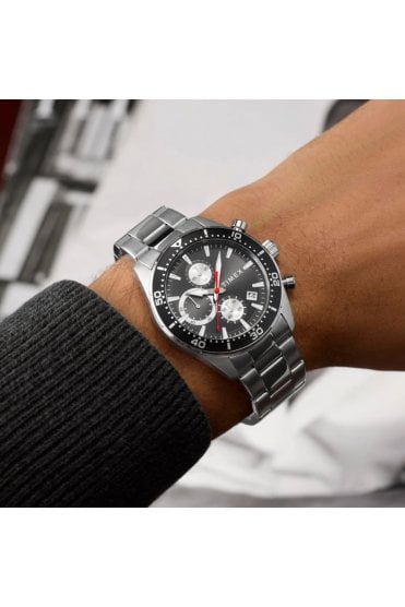 Timex Ridgefield Chronograph 42mm Stainless Steel Bracelet Watch TW2Y56900