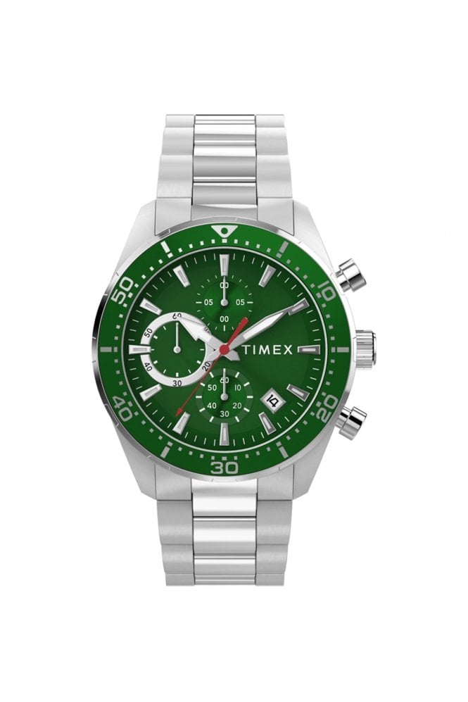 Timex  Ridgefield Chronograph 42mm Stainless Steel Bracelet Watch TW2Y62100