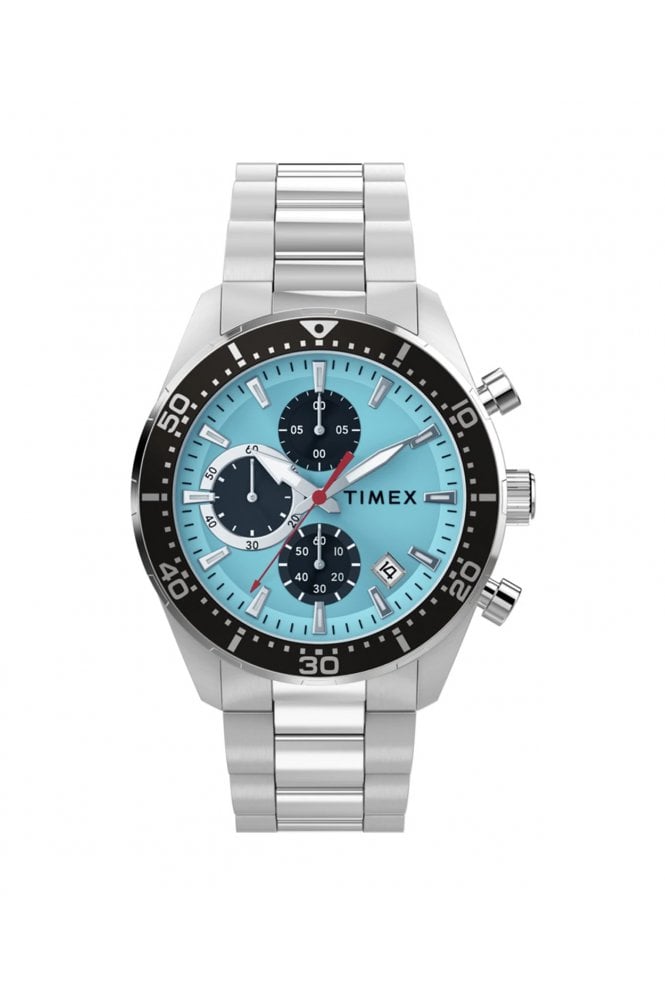 Timex  Ridgefield Chronograph 42mm Stainless Steel Bracelet Watch TW2Y62200