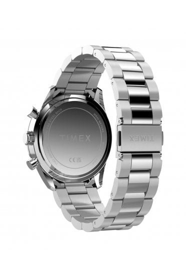 Timex Ridgefield Chronograph 42mm Stainless Steel Bracelet Watch TW2Y62200