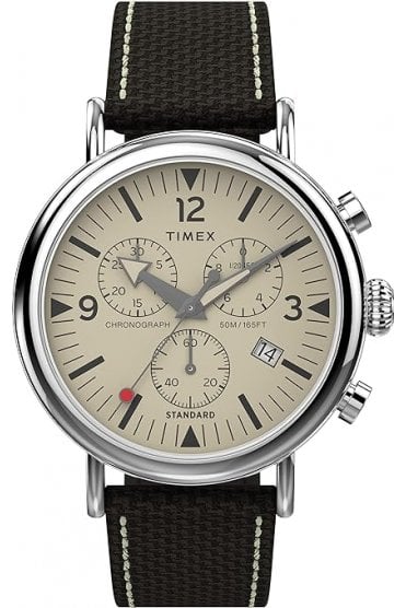 Timex Standard Chronograph 41mm Fabric Strap Watch TW2V43800