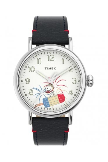 Timex Standard x Peanuts Featuring Snoopy Fireworks Watch TW2V60500