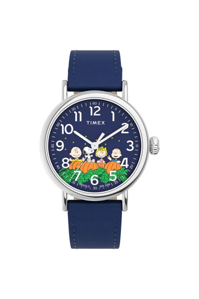 Timex  Standard x Peanuts Pumpkin Patch 40mm Leather Strap Watch