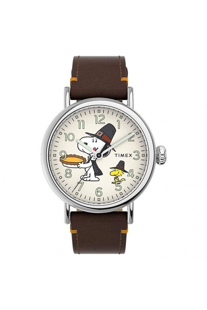 Timex  Standard x Peanuts Snoopy Thanksgiving 40mm Watch TW2V60100