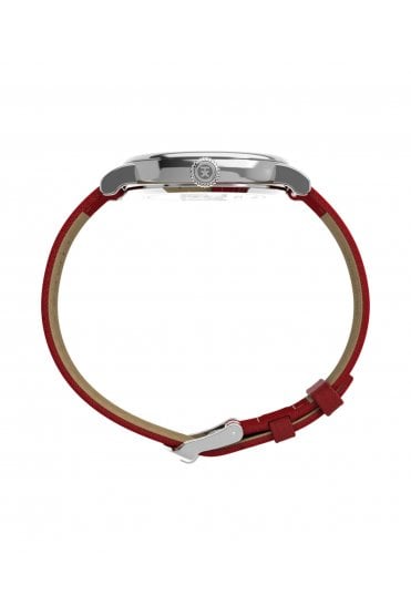 Timex Standard x Snoopy Santa 40mm Leather Strap Watch TW2W44400