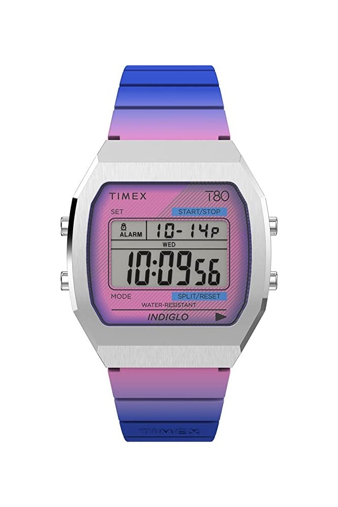 Timex  T80 Steel Resin Strap Watch TW2V74600