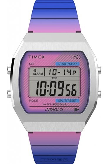 Timex T80 Steel Resin Strap Watch TW2V74600