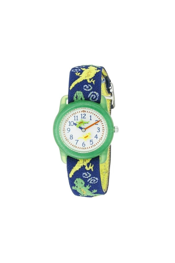 Timex  Time Machines 29mm Green Gecko Fabric Kids Watch T72881