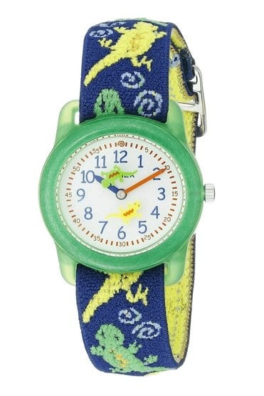 Timex Time Machines 29mm Green Gecko Fabric Kids Watch T72881
