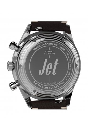 Timex TW2Y24700 Gents Watch Marlin Jet Quartz Chronograph 40mm Leather Strap