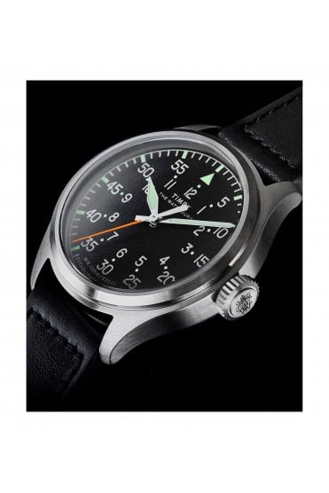 Timex Waterbury Ace 41mm Leather Strap Watch TW2Y70400