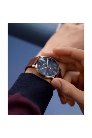 Timex Waterbury Classic Moon Phase 40mm Leather Strap Watch TW2W75600