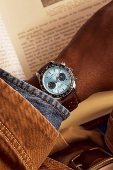 Timex Waterbury Heritage Chronograph 39mm Leather Strap Watch TW2Y70600