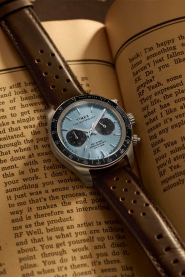 Timex Waterbury Heritage Chronograph 39mm Leather Strap Watch TW2Y70600