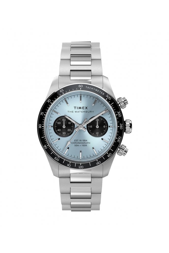 Timex  Waterbury Heritage Chronograph 39mm Stainless Steel Bracelet Watch TW2Y70500