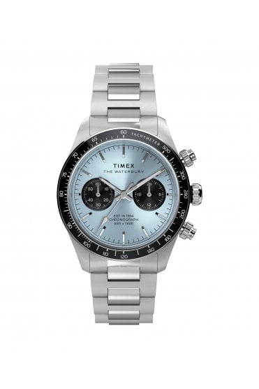 Timex Waterbury Heritage Chronograph 39mm Stainless Steel Bracelet Watch TW2Y70500