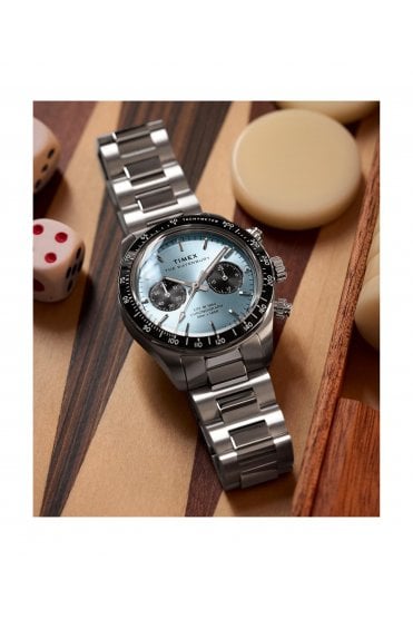Timex Waterbury Heritage Chronograph 39mm Stainless Steel Bracelet Watch TW2Y70500