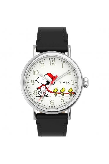 Timex X Peanuts Featuring Snoopy Christmas Watch TW2U86400