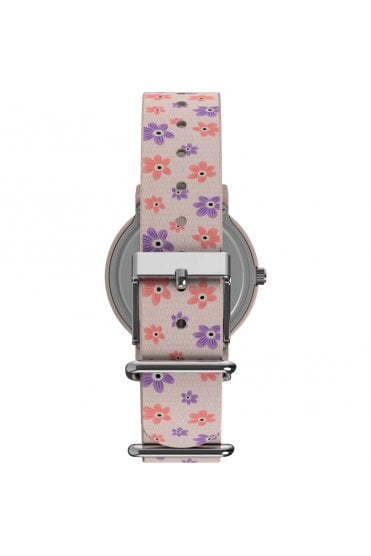 Timex x Peanuts Floral Fabric Strap Watch TW2W33400