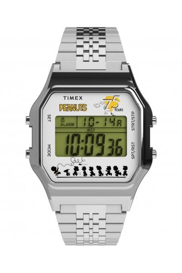Timex X Peanuts T80 Anniversary 34mm 3ATM Watch TW2Y20000