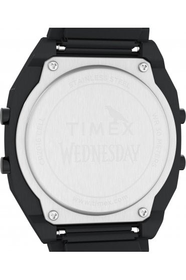 Timex x Wednesday Lab Black/Purple 36mm Watch TW2Y19500